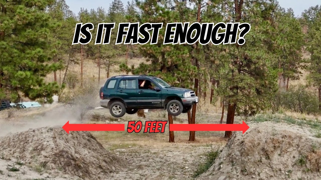 Chevy Tracker Rock Crawling & Jump Tests!