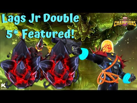 Lags Jr Double 5-Star Featured Crystal Opening! Live! - Marvel Contest of Champions