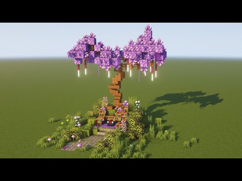Minecraft: Enchanting Room Design | Fantasy Tree Build Tutorial