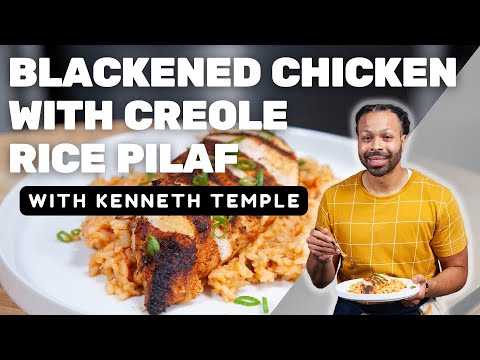 Blackened Chicken with Creole Rice Pilaf
