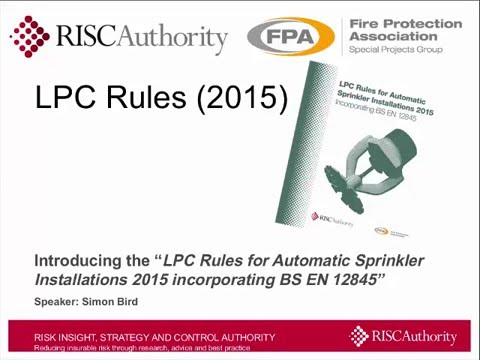 Overview of changes in the 2015 edition of the LPC Sprinkler Rules