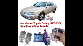 installation Toyota Camry 1997 1998 1999 2001 keyless entry system lock unlock Remote Bright King