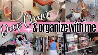 Master Bedroom + Bathroom Deep Clean, Organize & Declutter | Satisfying Cleaning Motivation