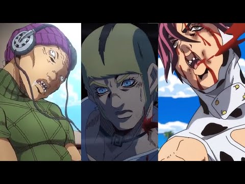 Dio's Sons All Fights and Death Scene | Rikiel Ungalo Donatello Versus | Jojo Stone Ocean Part 3