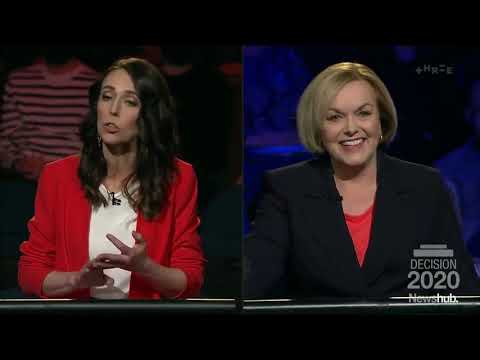 Jacinda Ardern v Judith Collins - Newshub Leaders Debate - Decision 2020