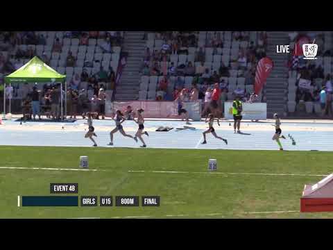 GIRLS U15 800M FINAL - 2018 STATE TRACK AND FIELD CHAMPIONSHIPS // LAVicTV