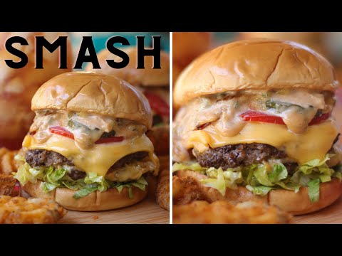 Diner-Style Smash Burgers 🍔 #smashburgers