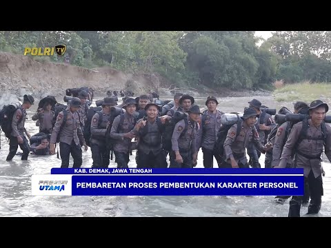 POLRES DEMAK GELAR TRADISI PEMBARETAN BINTARA MUDA