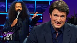 Reggie's Question:  Nathan Fillion  /  The Late Late Show with James Corden 