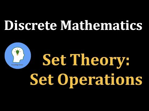 Discrete Maths Set Theory | Set Operations | Fundamental Laws of Set Algebra
