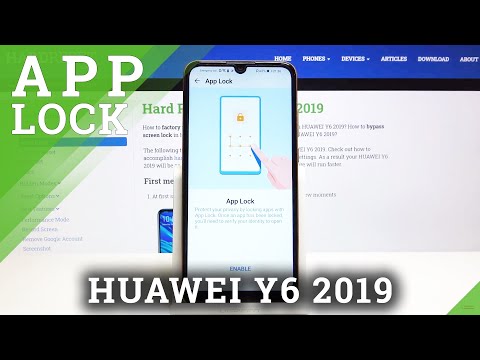 How to Lock App Using Password in Huawei Y6 2019 – Set Up App Lock