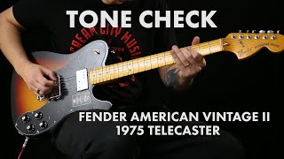 Video thumbnail for TONE CHECK: Fender American Vintage II 1975 Telecaster Deluxe Demo by Cream City Music