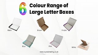 6 Colour Range of Large Letter Boxes