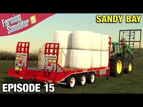 NEW FLATBED TRAILER Farming Simulator 19 Timelapse - Sandy Bay Seasons FS19 Ep 15