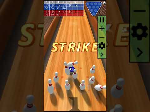 10 pin shuffle bowling perfect game - YouTube