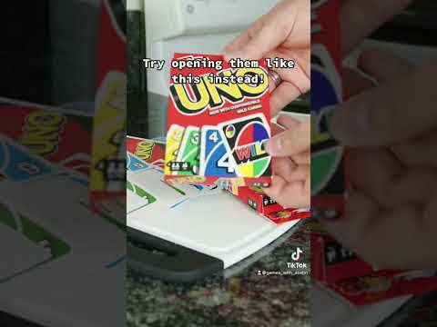 Opening Uno Right! #uno #cardgame #boardgame