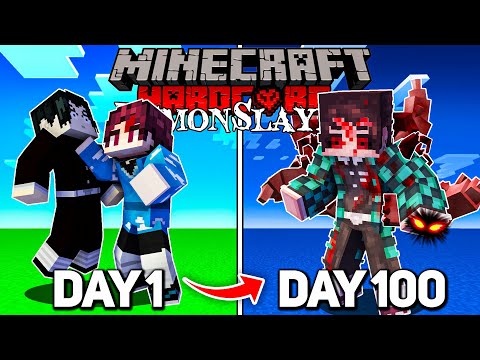 I Survived 100 Days in Minecraft Demon Slayer as a DEMON... And THIS is What Happened!