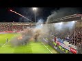 Ausschreitungen während und nach dem Relegationsspiel Wehen Wiesbaden vs. Arminia Bielefeld