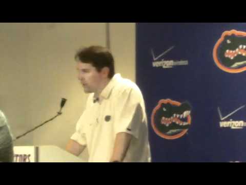Will Muschamp Orange and Blue postgame