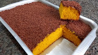 BOLO DE CENOURA SIMPLES E FOFINHO 