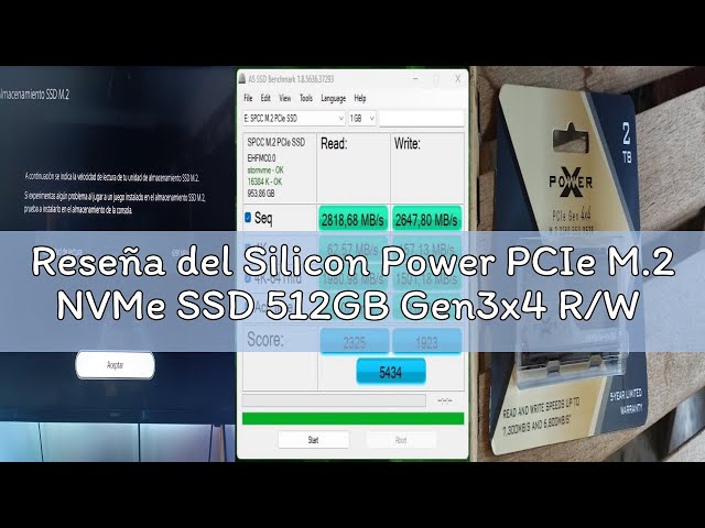 Vídeo relacionado con Silicon Power PCIe M.2 NVMe SSD 512GB Gen3x4 R/W hasta 2200/1600MB/s, SSD Interno