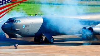 מפציצי B-52 בהיסוס: המראה בטווח המינימלי של כל המפציצים