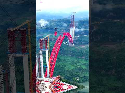 WORLD’S Largest Steel Arch Bridge Rising in China 🇨🇳 | Fenglai Bridge Engineering Miracle