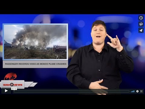 Passenger records video as Mexico plane crashes (ASL - 8.1.18)