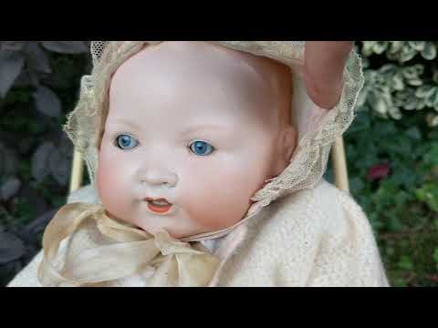 Antique Armand Marseille German Solid Dome Bisque Head Baby Doll Circa 1910-1920's
