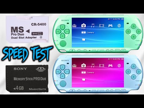 PSP - SD Memory Stick VS Sony Memory Stick! (SPEED TEST)