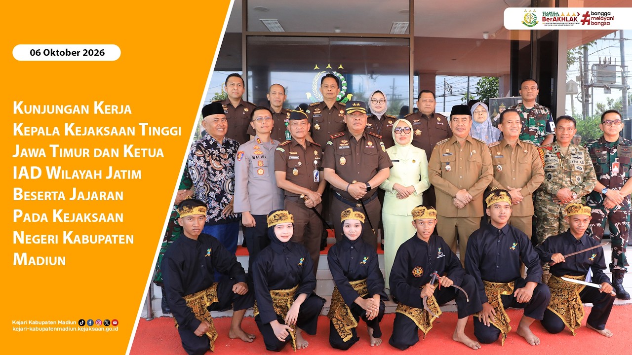 Kunjungan kerja Kepala Kejaksaan Tinggi Jawa Timur dan Ketua Ikatan Adhyaksa Dharmakarini (IAD) Wilayah Jawa Timur
