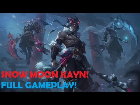 *NEW* KAYN SKIN - SNOW MOON KAYN FULL GAMEPLAY - PRE RELEASE - League of Legends