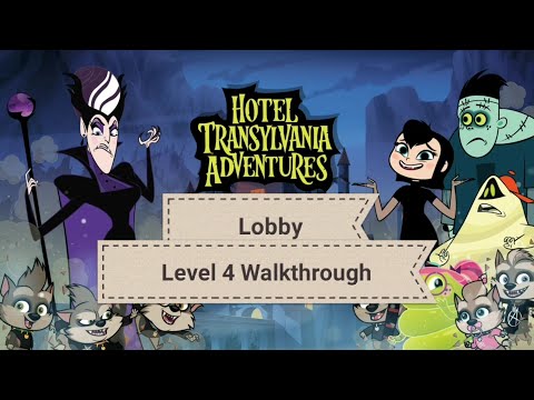 Hotel Transylvania Adventures - Lobby Level 4 Walkthrough - Collect Wolf Pup