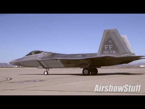 F-22 and A-10 Practice Demos - Heritage Flight Conference 2018