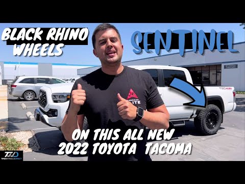 The All New 2022 Toyota Tacoma on a set of Black Rhino Wheels Sentinel!