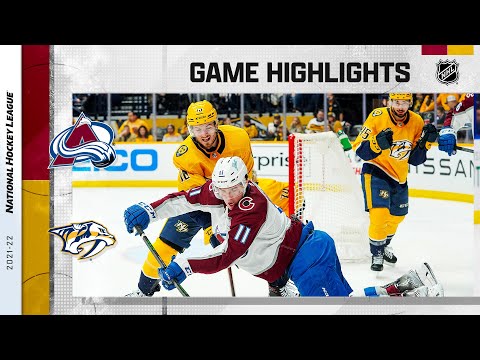 Avalanche @ Predators 12/16/21 | NHL Highlights