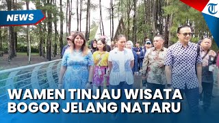 WAMEN PARIWISATA TINJAU KAWASAN WISATA PUNCAK BOGOR, Pastikan Keamanan Pengunjung di Libur Nataru