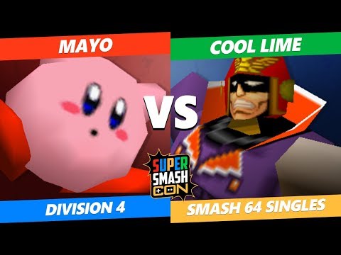 SSC 2019 SSB64 - Cool Lime (Captain Falcon) Vs. Mayo (Kirby) Smash 64 Tournament Division 4