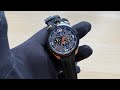 Men S Bomberg Watch With Rubber Strap GOLDEN