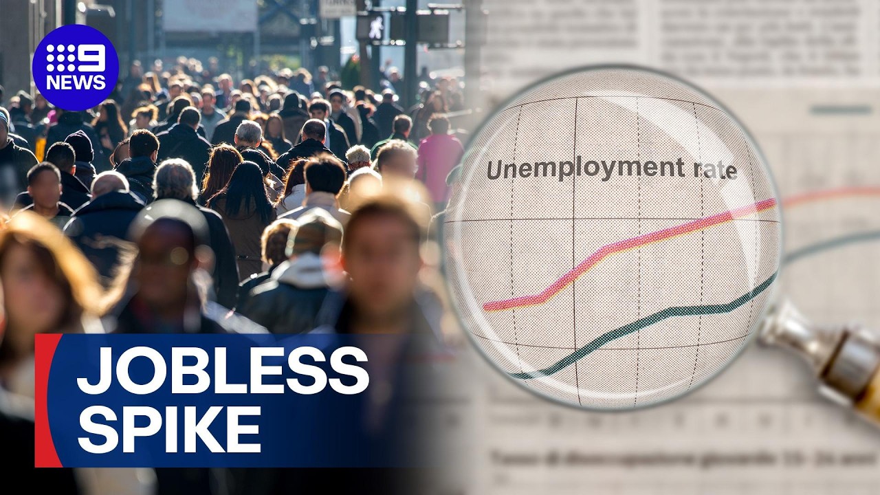 Unemployment rate hits highest level in five years | 9 News Australia
