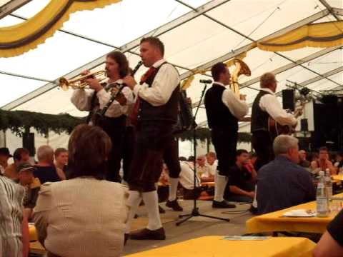 Die Mooskirchner live beim Pfelderer Kirchtig 2009 (Regenbogen über Oberkrain)