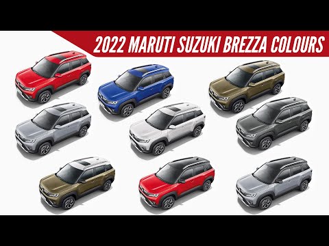 2022 Maruti Suzuki Brezza - All Colour Options - Images | AUTOBICS