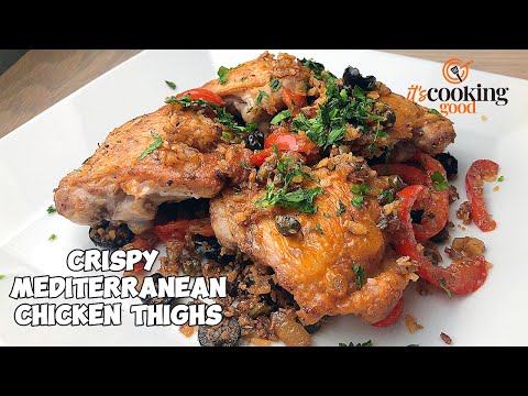 The Ultimate Crispy Chicken Thighs | One-Pan Mediterranean Magic!