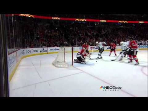 Dwight King goal 3-3 Drew Doughty Mar 25 2013 LA Kings vs Chicago Blackhawks NHL Hockey