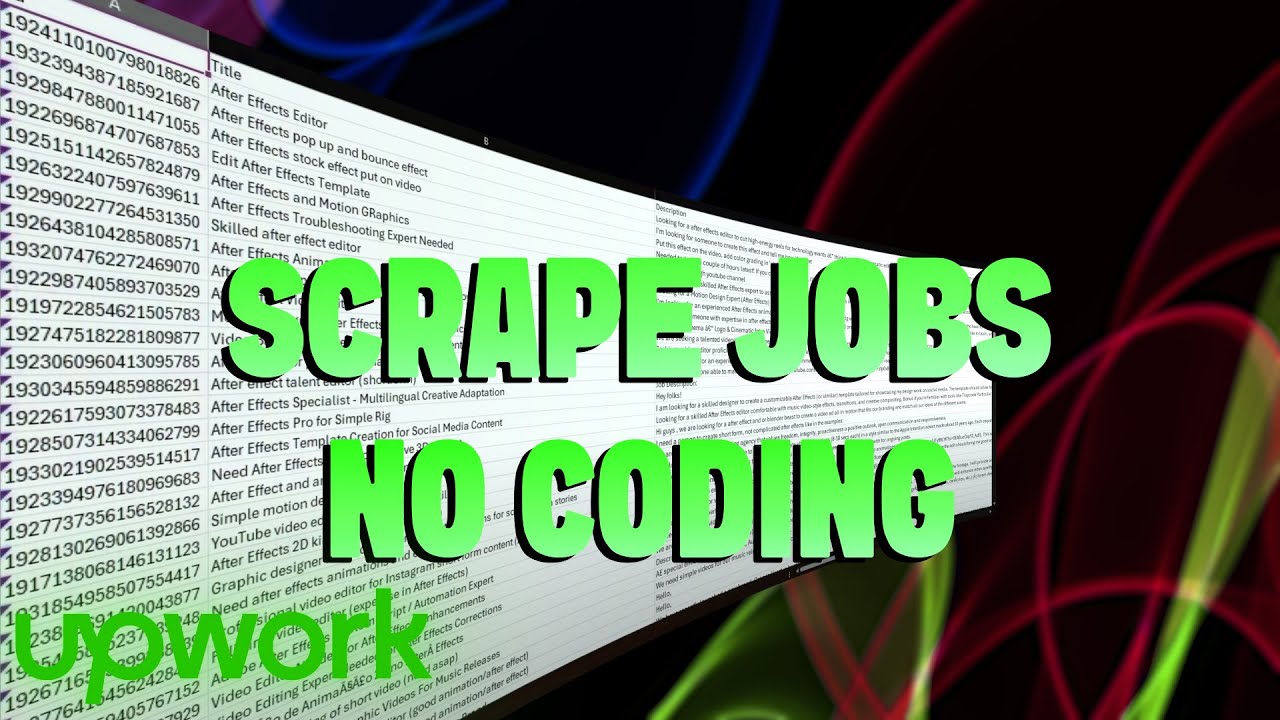 How To Scrape Upwork Jobs (No Code Needed)