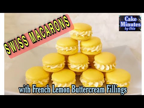 SWISS MACARONS with French Lemon Buttercream Fillings