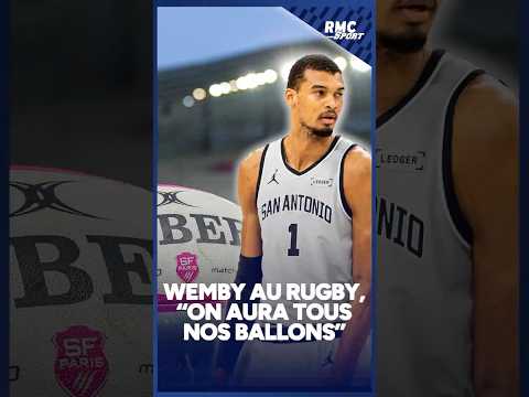 Wemby veut s'essayer au rugby, les joueurs du Stade Français lui répondent