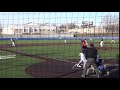 Catcher SAVES SCORE with GOOD BLOCK, by Chayton Beck #3, 2019 Liberty HS Varsity, as Junior