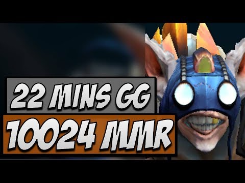 Dota 2 Gameplay - 10K MMR Meepo by Abed - 22 mins GG ROAD TO TI11