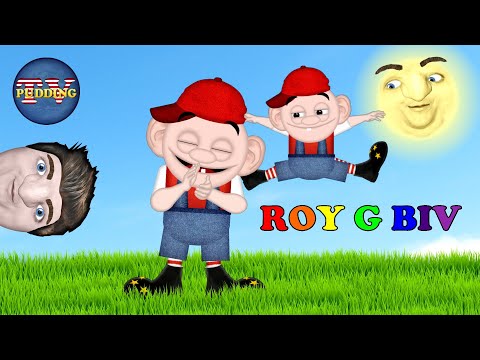 Roy G Biv - The Colors of the Rainbow | Children's Songs with Animation